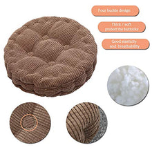 Morbuy Cuscino Soffice Rotondo da Pavimento Divano, Cuscino per Sedia Interno Meditazione ed Divano Camera da Letto Decorazione Domestica (45cm/ 18”, caffè)