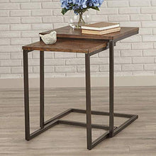 DGHJK Mobili per la casa, tavolino in Legno massello Set 2 Pezzi Comodino Comodino Lampada caffè
