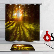 LIYAN Combinazione Bagno. Immagini Chiare E Colori Vivaci Rendono Il Tuo Bagno Pieno di Vita. Accessori da Bagno. Foresta. Luce del Sole. Erba.