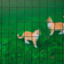 Nature Rete Metallica con Maglia Quadrata Verde 0,5x2,5 m Recinto per Giardino
