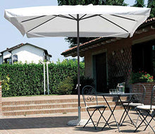 vorghini Ombrellone da Giardino in Alluminio 3X2m con Manovella STEM Antracite e Ecrù