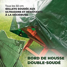Rainexo Telo Protettivo antistrappo Altamente Resistente per 4 sedie impilabili 0,65 x 1,15 x 0,68 m