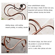 WEI-LUONG Wine Rack, Double S Wine Rack, Creativo Decorazione Wine Rack Mestieri Bronzo Wine Rack