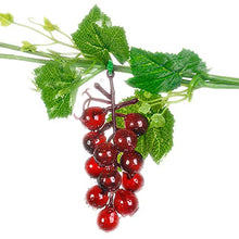 BIGBOBA. 18 Grano/Simulazione Plastica Frutta UVA Stringa Decorazione,Verde Protezione Ambientale Decorazione Domestica in Rattan
