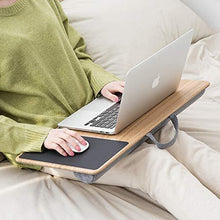 ergomi, Lapdesk per la casa, l'ufficio con morbido cuscino, bifacciale, ideale per l'utilizzo di laptop, grande, legno. - Arredi Casa