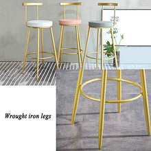LIYIN-Sedie Sedia da Pranzo Sgabelli Alti Sgabello da Bar Moderno con Schienale, bancone Cucina da Pub, poggiapiedi Alto, sgabelli Altezza: 55/65/75 cm