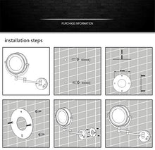specchio trucco,specchio trucco,8 pollici di ingrandimento 3 volte Specchio per il trucco a led, specchio per il trucco pieghevole in metallo di bellezza per il bagno con sensore dorato