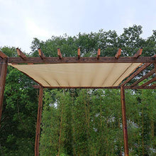 WXQIANG Beige casa Pergola Ombra Panno, Il 90% Crema di Protezione Solare dello Schermo di segretezza con Occhielli, for Patio Canopy, Resistente ai Raggi UV Protezione Solare, Isolamento Termico