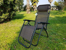Dimaplast2000 Relax Greek Zero Gravity Sdraio Reclinabile Pieghevole, Marrone, 90x66x110 cm