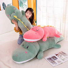 Dinosauro peluche cuscino lungo dinosauro cuscino regalo di compleanno 150 cm (2,4 kg)/verde