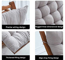HANHAN Sun Longue - Cuscino imbottito per sedia a dondolo, in rattan, per divano, in tatami