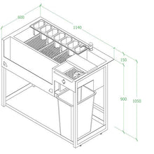 Bariste Station Cocktail® - Posa libera, in acciaio inox