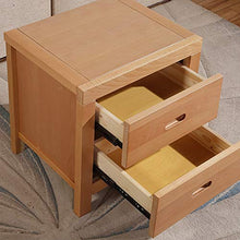 XiuHUa Comodino - Beech Moderno Nordic Camera da Letto Semplice Doppio cassetto Comodino Multi-Funzione di stoccaggio mobili ecologici, Dimensioni: 49X40x49cm Mobili da Camera da Letto