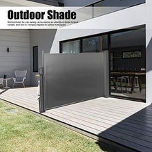 YCSD Tenda da Sole Impermeabile da Ombrellone Impermeabile per Esterni, Balcone, Patio Giardino (160 X 318 Cm) Grigio