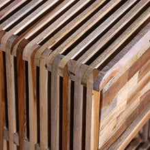 FAMIROSA Comodino con Cassetto in Legno di Recupero di Teak