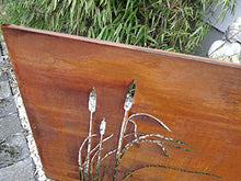Zen Man 032006-1 - Paravento in metallo anticato, 1 mm, altezza 75 x lunghezza 150 cm, realizzato a mano