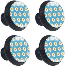 Modello di uovo in camicia blu Pomelli per Porta Set di 4 Pomelli per Mobili Manopole per Cassetti Cucina Armadio Vetro