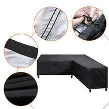 LKHF Set di divani da Esterno, copridivano ad Alte Prestazioni 286x286 cm, copridivano da Patio Impermeabile 600D, copriletto da Giardino a Forma di V