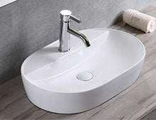 1 lavabo ovale in ceramica grande bagno 46 x 46 cm.