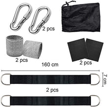 Kit per appendere cinghie amaca,cinghie amaca albero,fissaggio amaca,kit sospensione,Cinghie Altalena con Moschettoni,Cinghie per amaca all'aperto