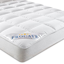 PROCAVE - Coprimaterasso MICRO-COMFORT con bordo elasticizzato, Tessuto, bianco, 160 x 190 cm