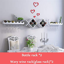 WAN Bottiglia per Vino Tipo Pesce a Parete 2 | Rack di Vetro | Scaffale per Vino Calice per Vino unità di stoccaggio 2 Scaffali Blu per Vino Scaffale per Bottiglie Scaffale portaoggetti per RIST