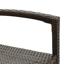 FAMIROSA Sgabelli da Bar 2 pz Marroni in Polyrattan