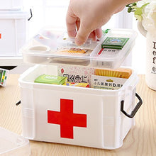 Teckpeak Scatola per Medicine, Primo Soccorso Scatola Medica Cassetta Kit di Pronto Soccorso-L