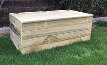 Baule/Panca in legno trattato, per esterniFornito completamente montato