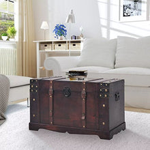 xingshuoonline baule Vintage di legno 66 x 38 x 40 cm