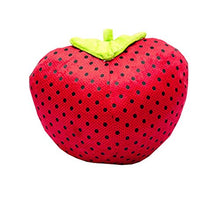 Black Temptation Cuscino in Peluche con Cuscino Creativo in Peluche 3D - Fragola, 27 cm