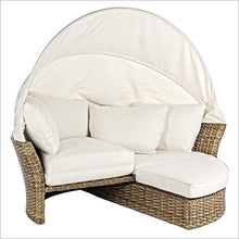 merxx "Lesly" completo in rattan sintetico con quadro alluminio naturale