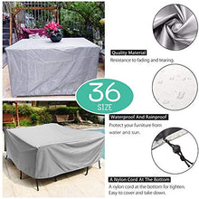 N / A Divano Copre Esterno Durevole del Cortile e mobili da Giardino polveri Resistente all'Acqua Pieghevole Houseware, Grigio Scuro