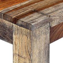 Banc 160 cm Gris Bois de Sesham massif