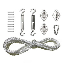 COSORO Kit di bulloneria per barca a vela M8 Heavy Duty Sun Shadow per triangolari e quadrati, rettangolari,304 Accessori per tende fisse in acciaio inossidabile