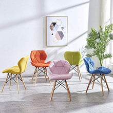 DIEDZ Sgabello per Scarpe Sedia Nordic Dressing Home Modern Simple Schienale Sedia da Pranzo Sgabello in Legno massello (Colore: Verde)
