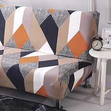 iBaste - Copridivano pieghevole senza braccioli, con rivestimento elasticizzato 160cm-190cm h