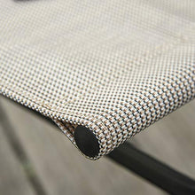 Outsunny Set di 2 Sedie Pieghevoli da Giardino con Braccioli in Metallo e Textilene, 57.5x67x92.5cm, Beige e Nero