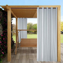 Tende da Esterno, 137*244cm Impermeabile Protezione Sole Colore Bianco Tende per Gazebo da Giardino (1 Pannello)