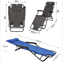 KMDB Balcone Sedie A Sdraio Reclinabile, Letto Pieghevole Schienale Reclinabile All'aperto Portatile per Il Tempo Libero