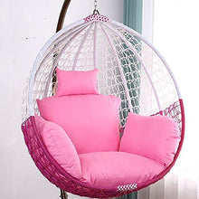 FYKJ Poltrona Sospesa, Cuscino per Sedia Sospesa in Rattan, Cuscino per Dondolo Universale Spesso Sfoderabile E Lavabile Grigio Chiaro