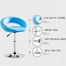 bdb Set di 2 Sgabelli da Bar Regolabili, Sedie Girevoli con Schienale, Altezza del Bancone della Cucina da Pub, Base Stabile Rotonda mobilia (Colore : Blue-Backrest B)