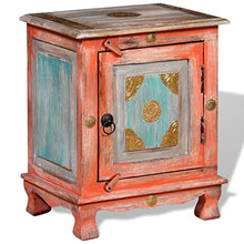 vidaXL Comodino in Legno di Mango Arancione Cassettiera Mobiletto Camera Letto