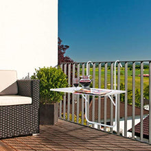 Hi - Tavolino da appendere alla ringhiera del balcone, dimensioni: ca. 60 x 40 cm