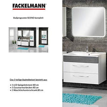 Fackelmann Set di mobili da Bagno sceno Mobiletto da Bagno/lavabo/Specchio