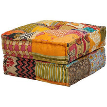 Tidyard Pouf Divano Letto Modulare a 2 Posti in Tessuto Patchwork,Divano Letto Modulare a 2 Posti in Tessuto,Divano Letto 2 Posti,Divano in Tessuto,Divano Modulare