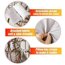 Cuscino per Sedia Cesto Appeso Altalena Rimovibile Culla Amaca Schienale Esterno da Ufficio Supporto Lombare (Colore: Grigio)
