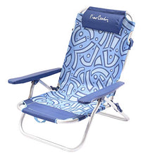 Pierre Cardin, Celeste, Linea Aruba, Spiaggina Pieghevole Parigi, Mare giradino, 53x62x77