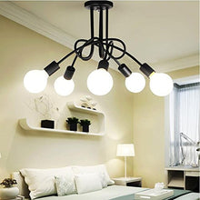 Lampada a sospensione a 5 bracci, moderna