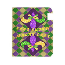 Mardi Gras Zigzag Fleur De Lis Casella Postale Copre Magnetica Giardino Cantiere Casa Decor Dimensioni Standard 53,3 cm x 45,7 cm